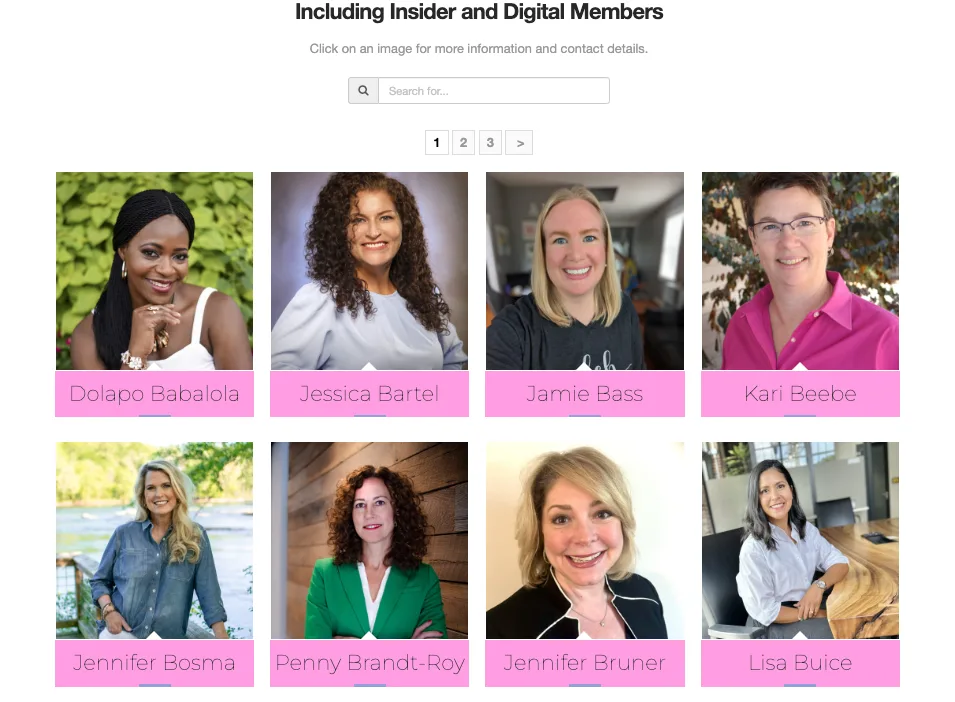 CWIB member directory